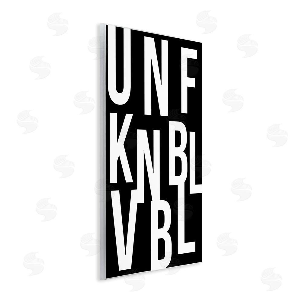 House of Lulu Unfknblvbl Funny Acronym Wall Plaque Art Print