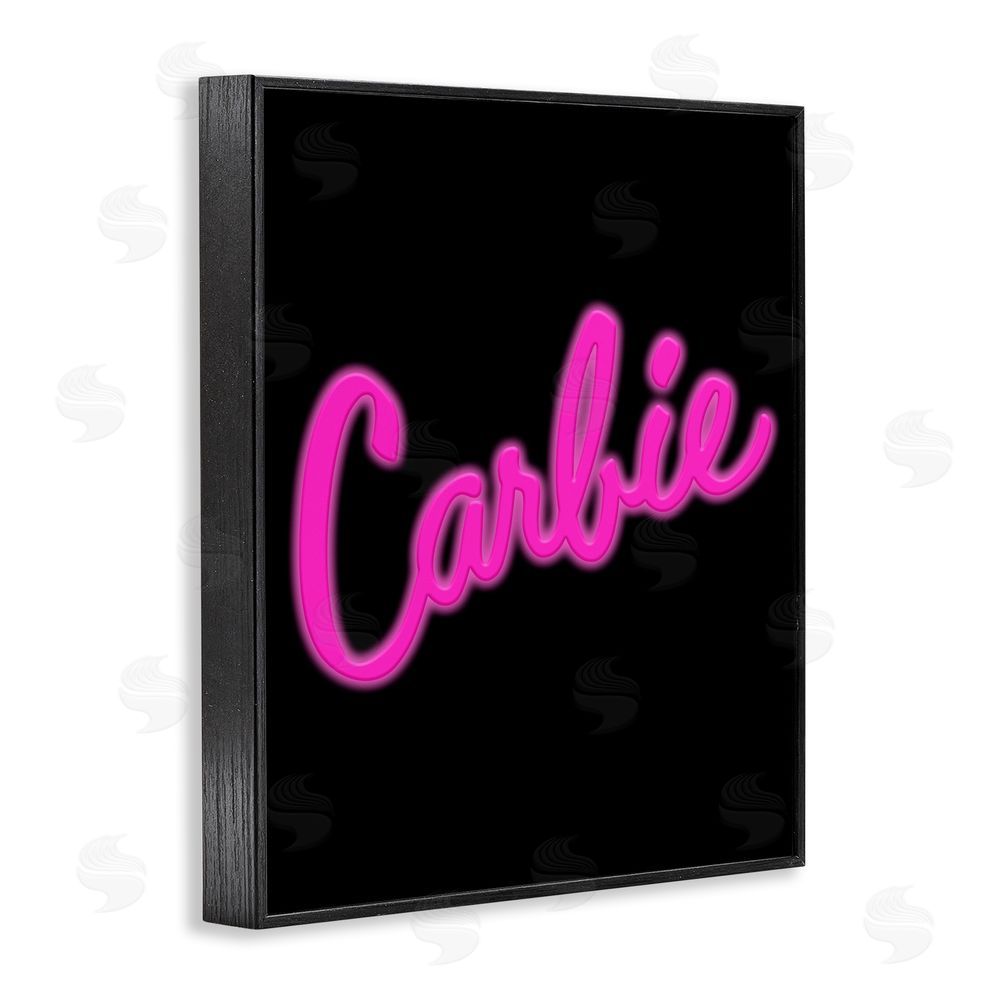 House of Lulu Carbie Funny Food Phrase Black Framed Giclee Wall Art Print