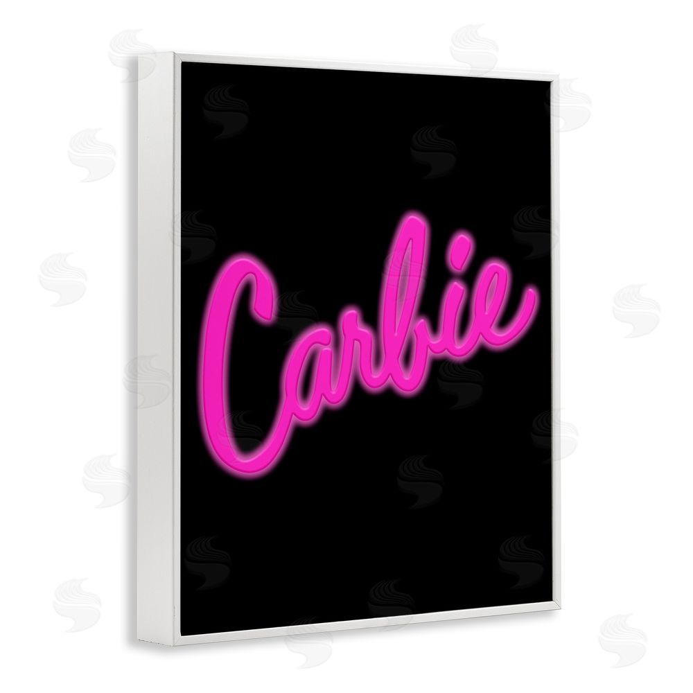 House of Lulu Carbie Funny Food Phrase White Framed Giclee Wall Art Print