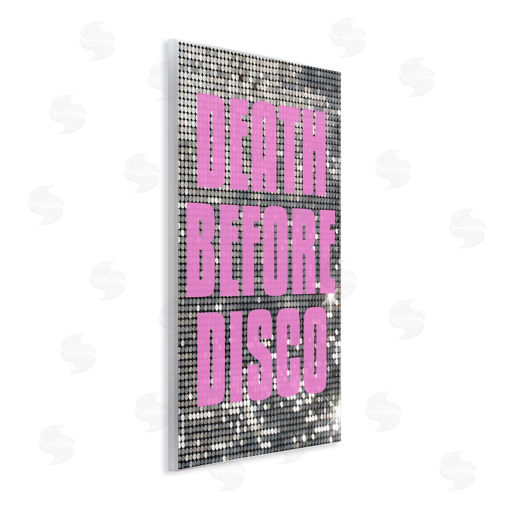 House of Lulu Glam Death Before Disco Wall Plaque Art Print
