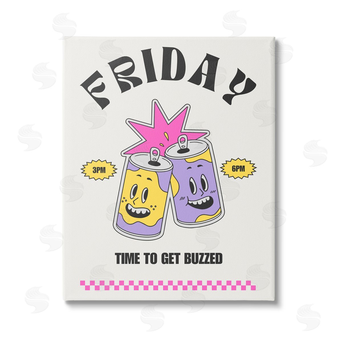 House of Lulu Friday Vintage Beer Phrase Stretched Canvas Wall Art Print