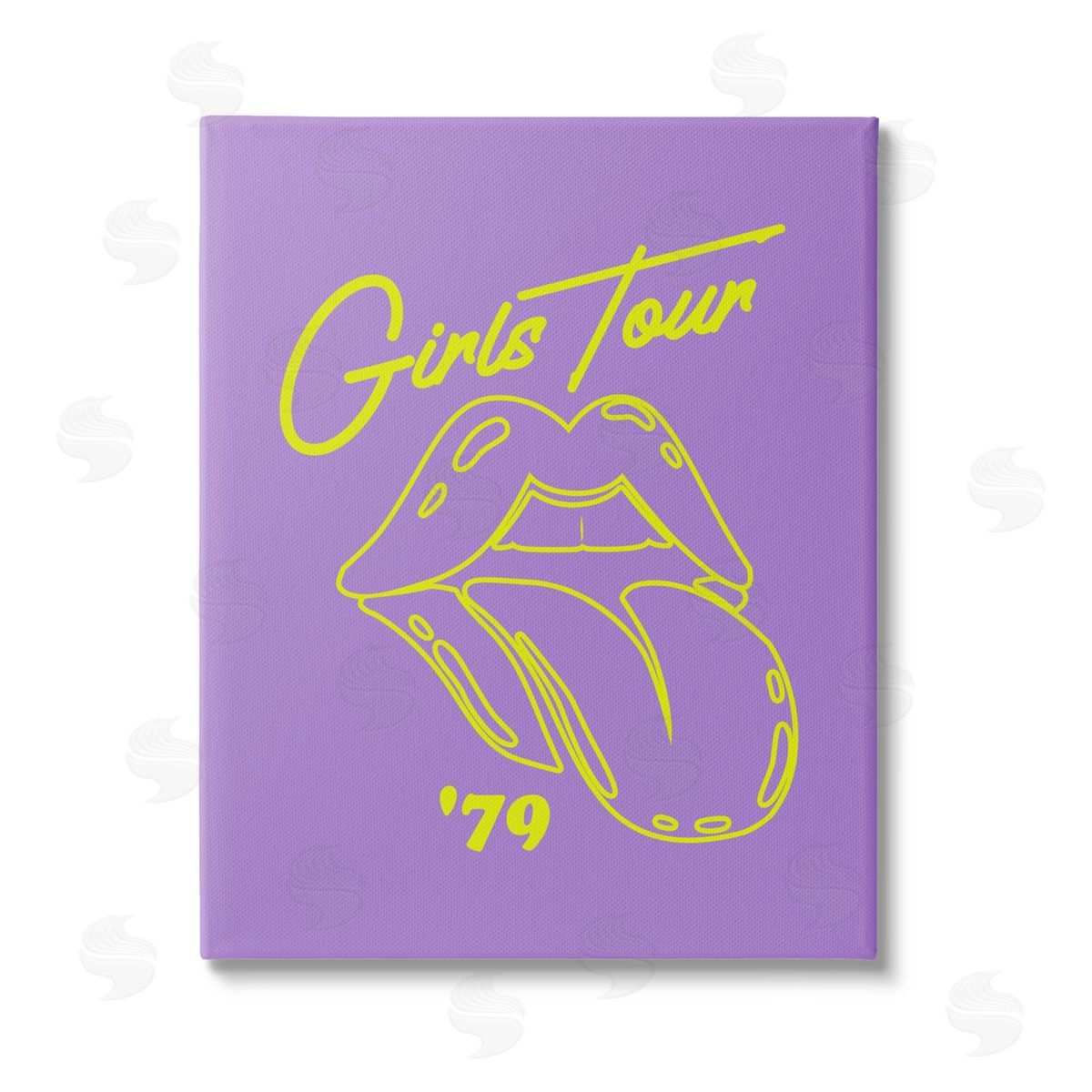 House of Lulu Vintage Music Girls Tour Stretched Canvas Wall Art Print