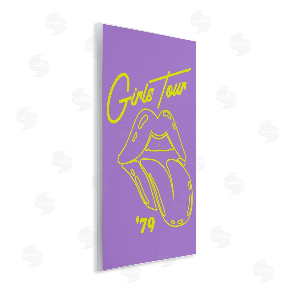 House of Lulu Vintage Music Girls Tour Wall Plaque Art Print