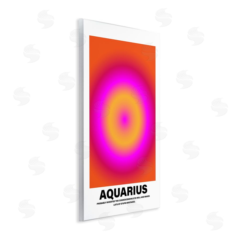House of Lulu Funny Aquarius Astrology Wall Plaque Art Print