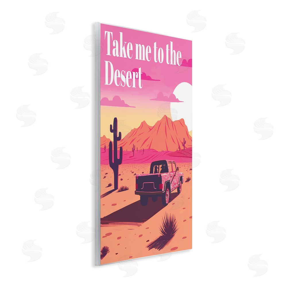 Ziwei Li Desert Scenery & Phrase Wall Plaque Art Print