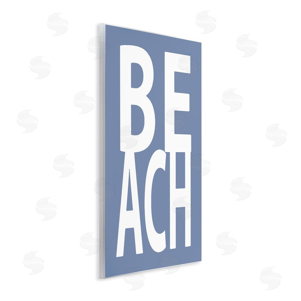 Jamie MacDowell Beach Letters Phrase Wall Plaque Art Print