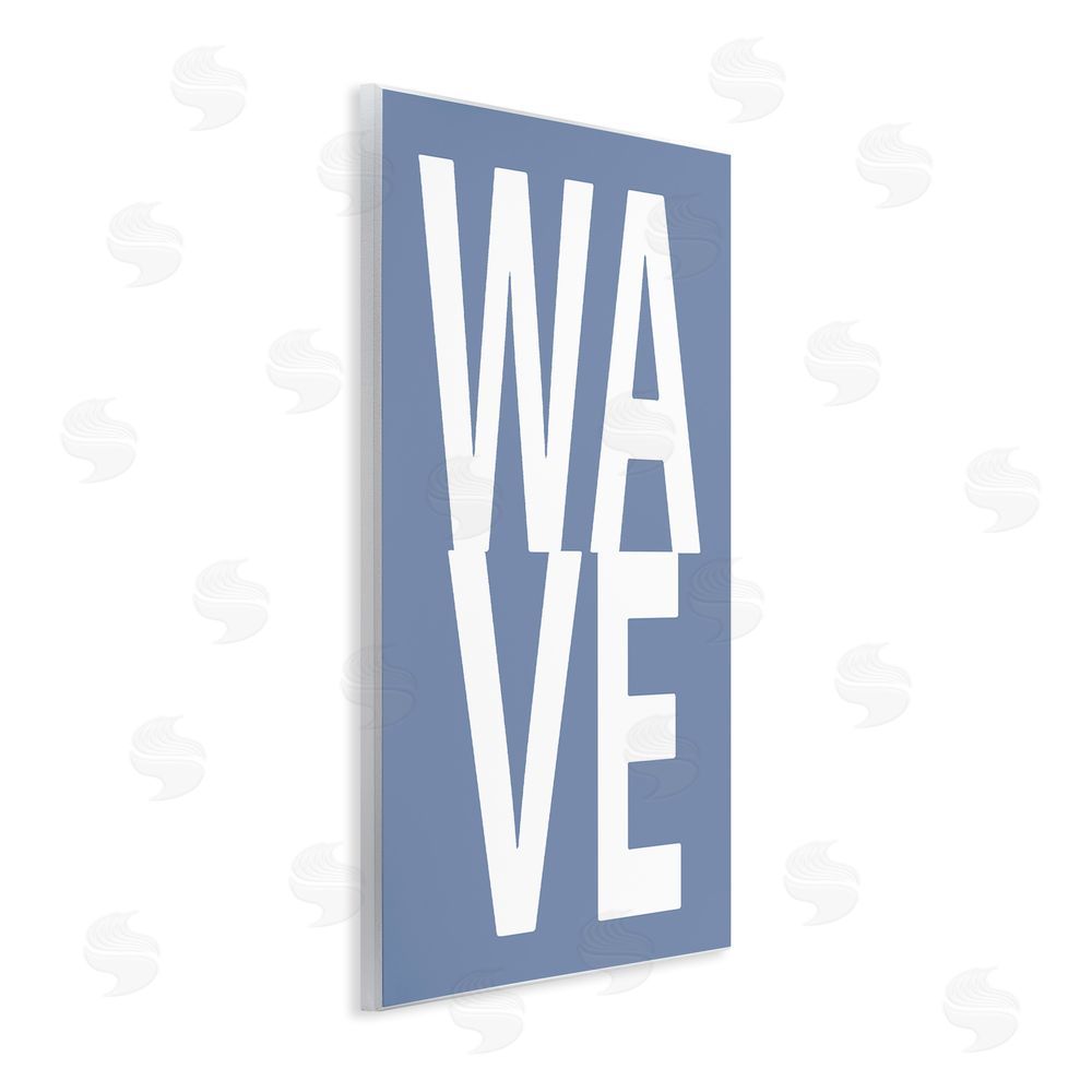 Jamie MacDowell Nautical Wave Text Wall Plaque Art Print