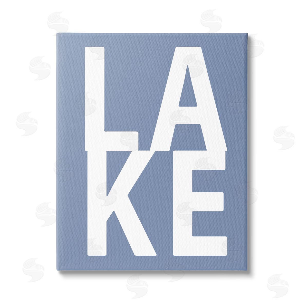 Jamie MacDowell Lake House Text Stretched Canvas Wall Art Print