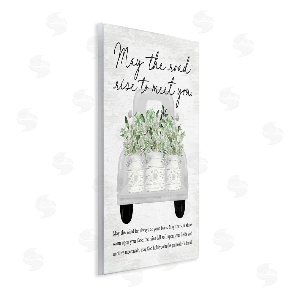 Lettered and Lined Country Irish Proverb Wall Plaque Art Print