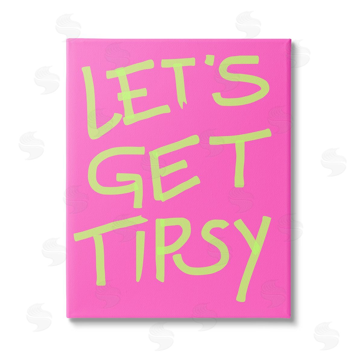 House of Lulu Vivid Let's Get Tipsy Stretched Canvas Wall Art Print