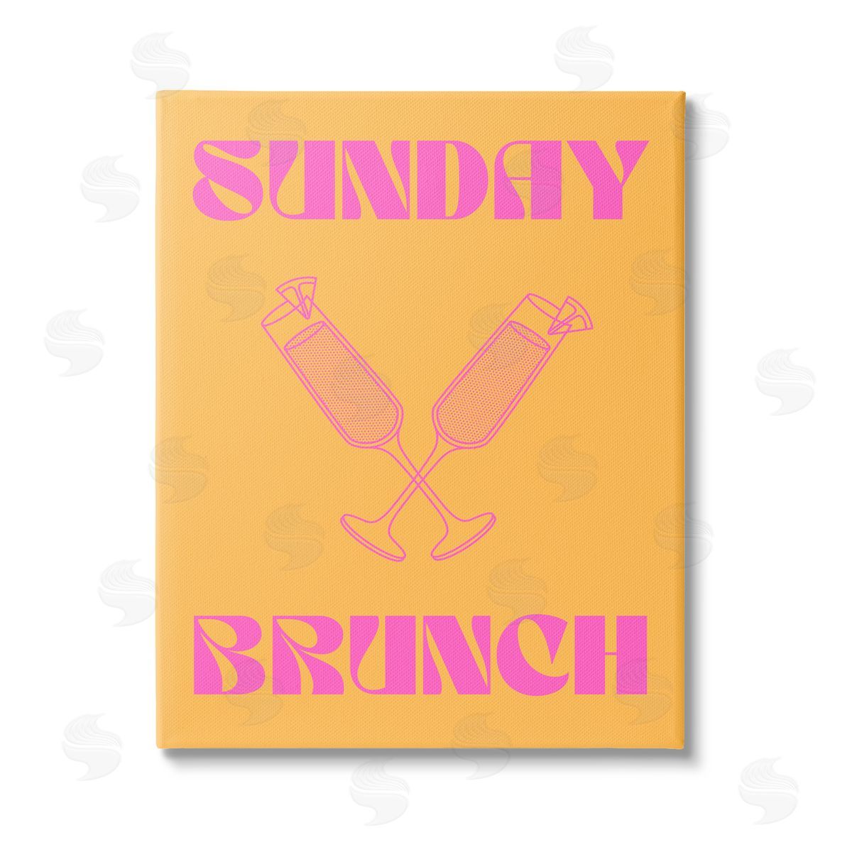 House of Lulu Sunday Brunch Mimosas Stretched Canvas Wall Art Print