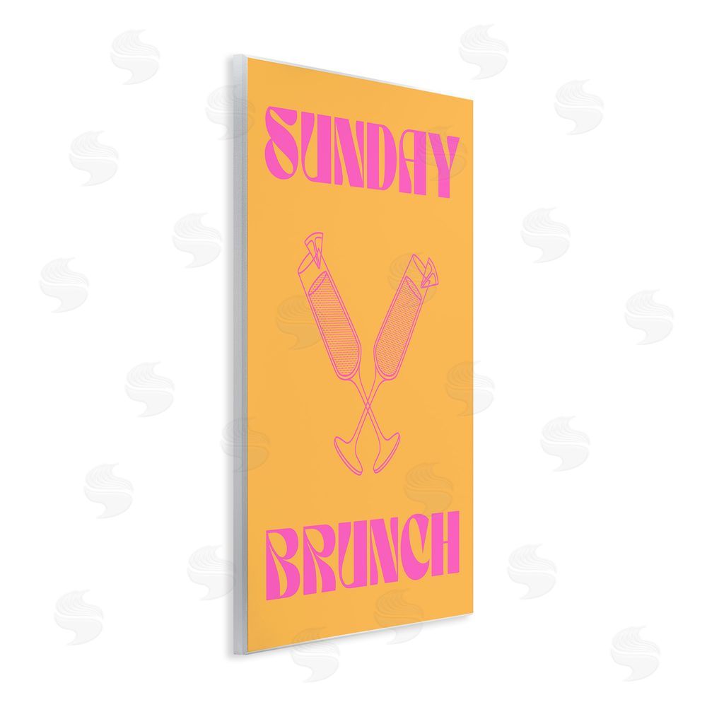House of Lulu Sunday Brunch Mimosas Wall Plaque Art Print