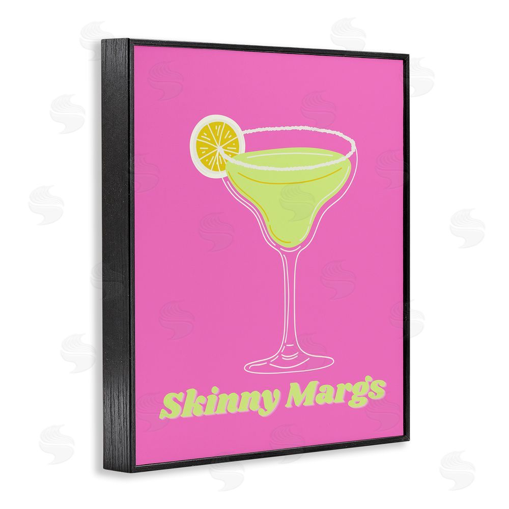 House of Lulu Vivid Skinny Margs Black Framed Giclee Wall Art Print