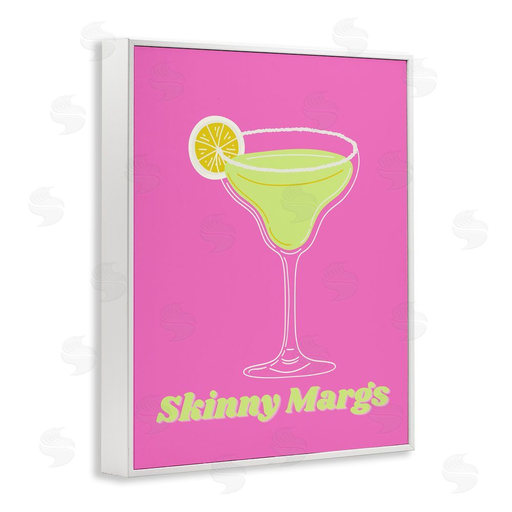 House of Lulu Vivid Skinny Margs White Framed Giclee Wall Art Print