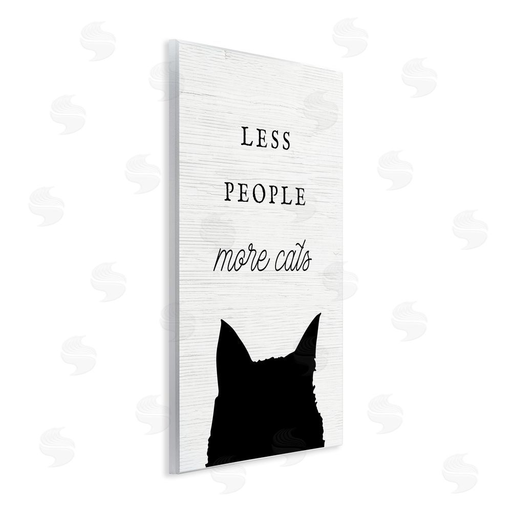 Stupell Studio Less People More Cats Wall Plaque Art Print