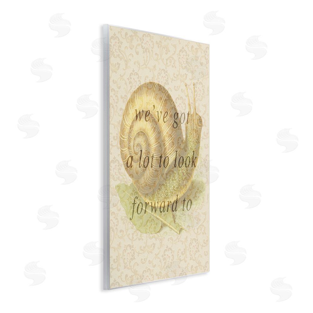 Stupell Studio Vintage Uplifting Snail Wall Plaque Art Print