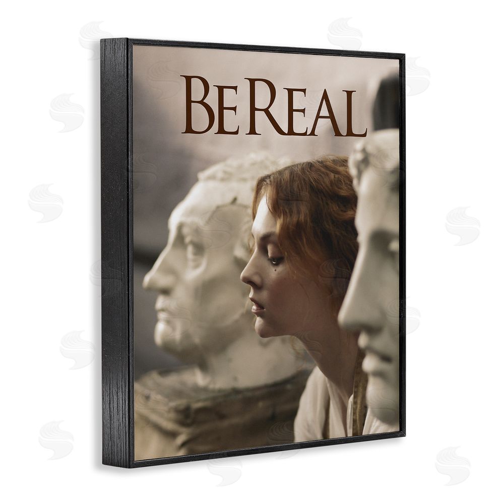 Steve Hunziker Be Real Classical Sculptures Black Framed Giclee Wall Art Print