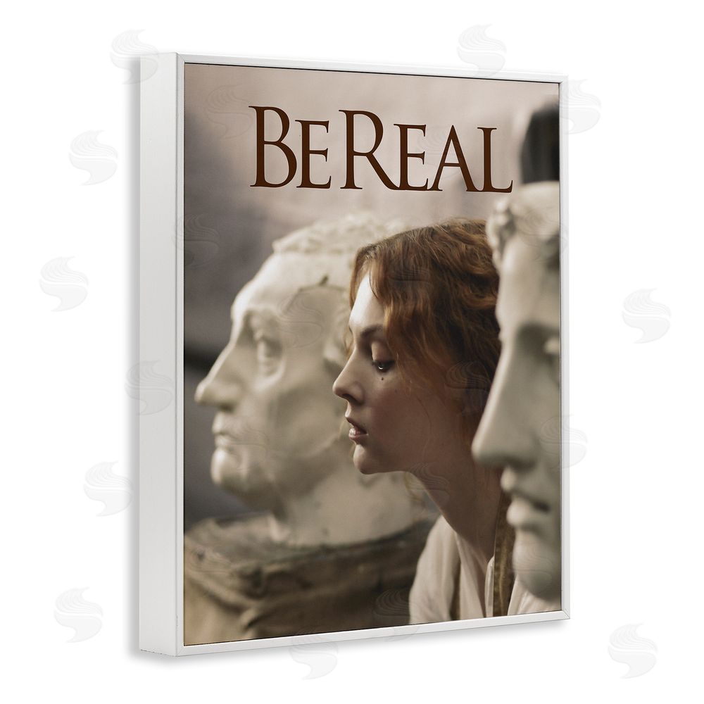 Steve Hunziker Be Real Classical Sculptures White Framed Giclee Wall Art Print