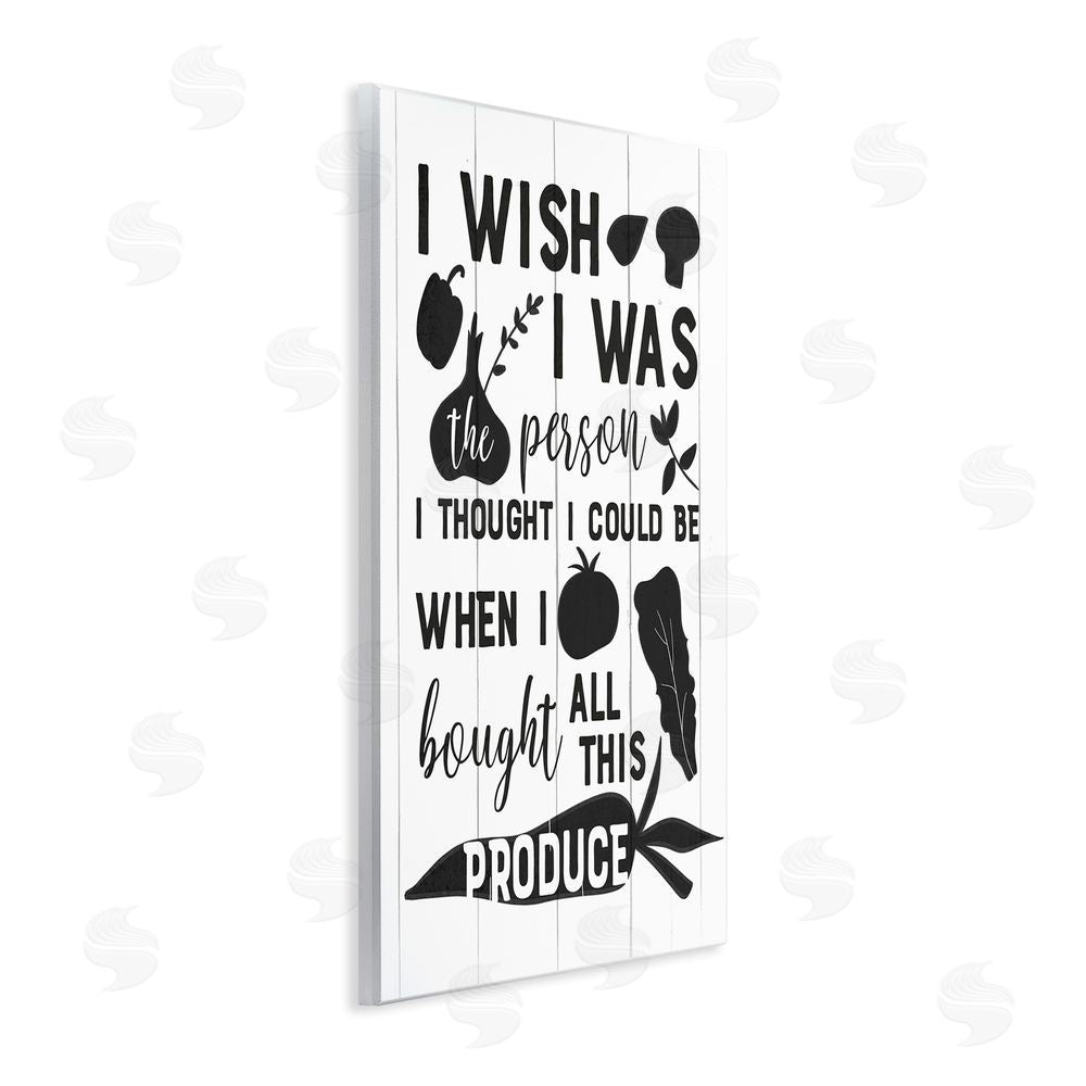 Anna Quach Funny Cooking Produce Wall Plaque Art Print