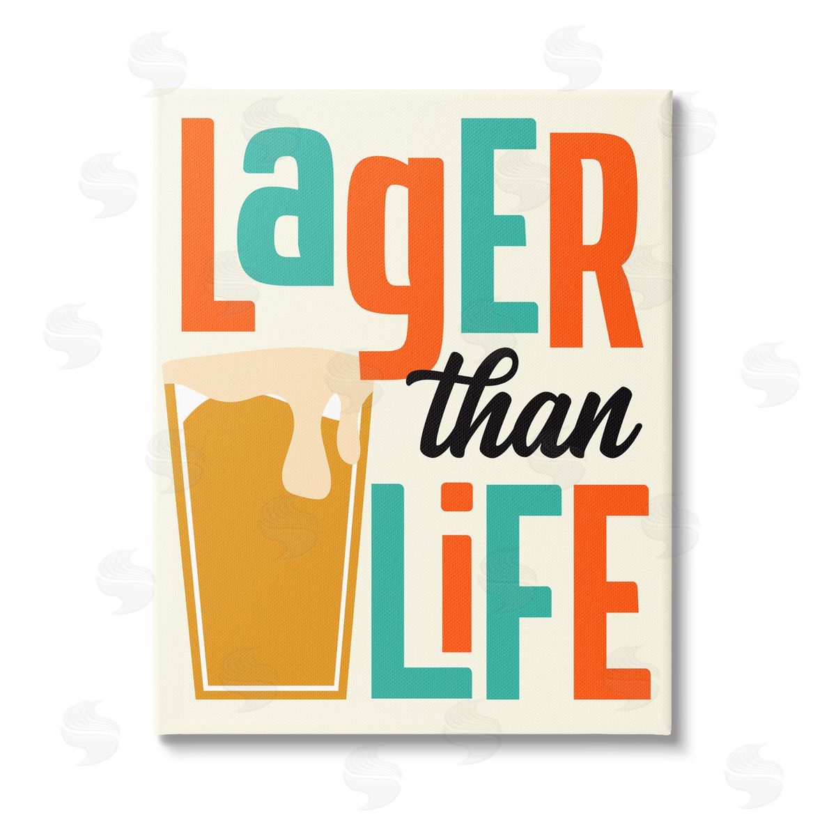 Anna Quach Vintage Lager Than Life Stretched Canvas Wall Art Print