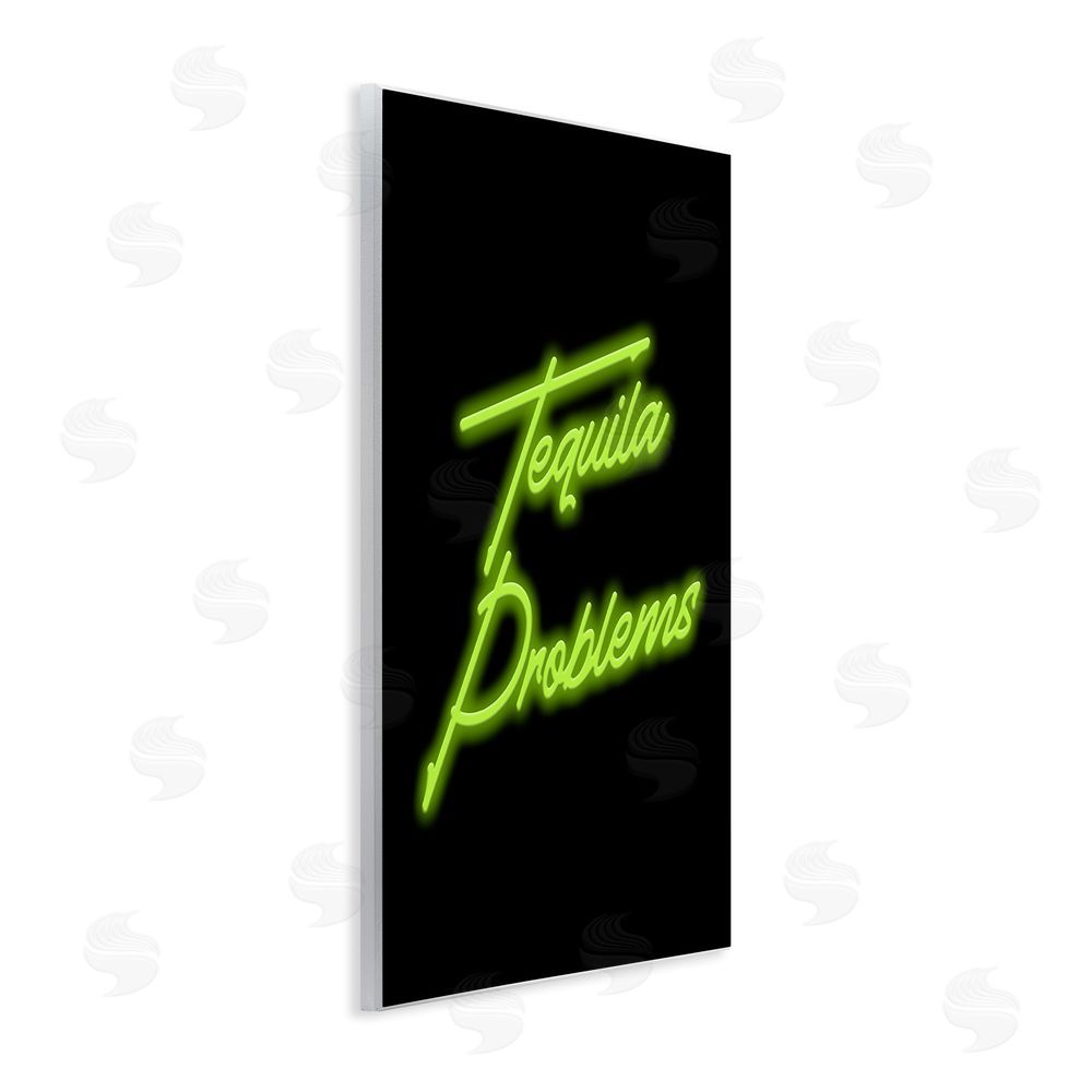 House of Lulu Tequila Problems Neon Wall Plaque Art Print