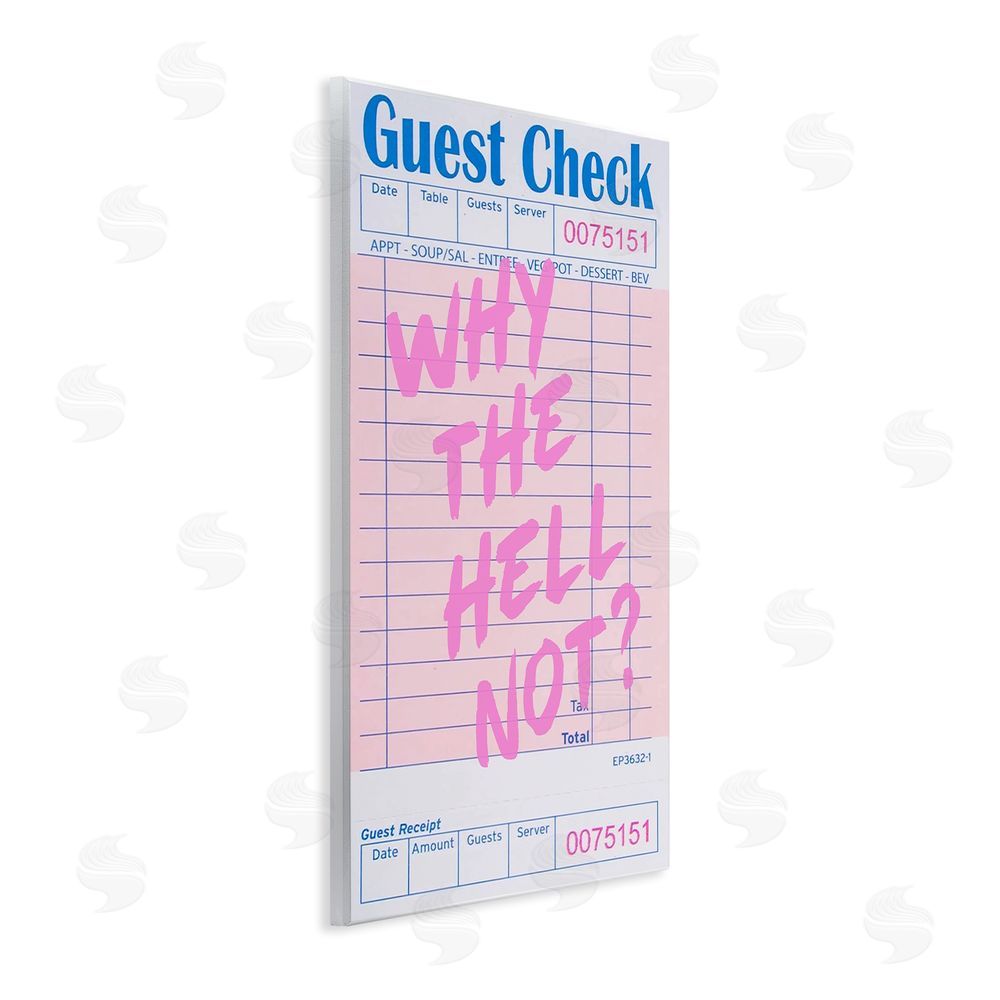 House of Lulu Why Not Vintage Receipt Wall Plaque Art Print