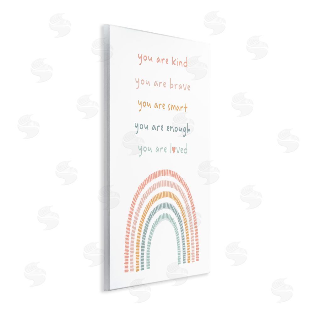 Stupell Studio Inspirational Pastel Rainbow Wall Plaque Art Print