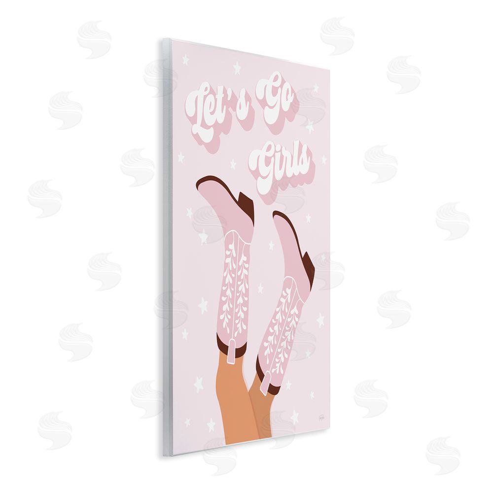 Natalie Carpentieri Let's Go Girls Cowgirl Wall Plaque Art Print