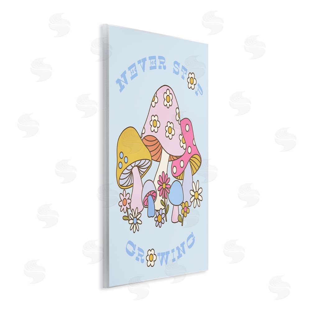 Stupell Studio Retro Never Stop Growing Wall Plaque Art Print