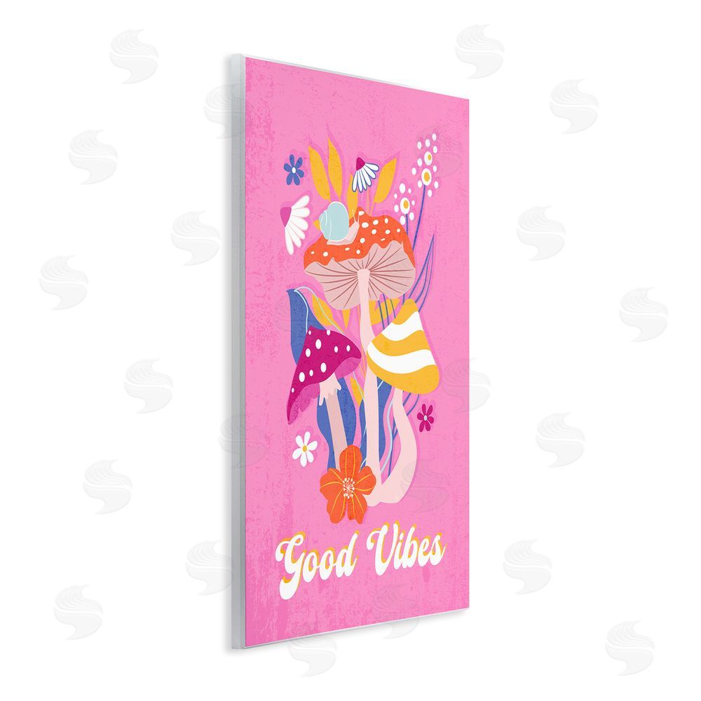 Martina Pavlova Good Vibes Retro Mushrooms Wall Plaque Art Print