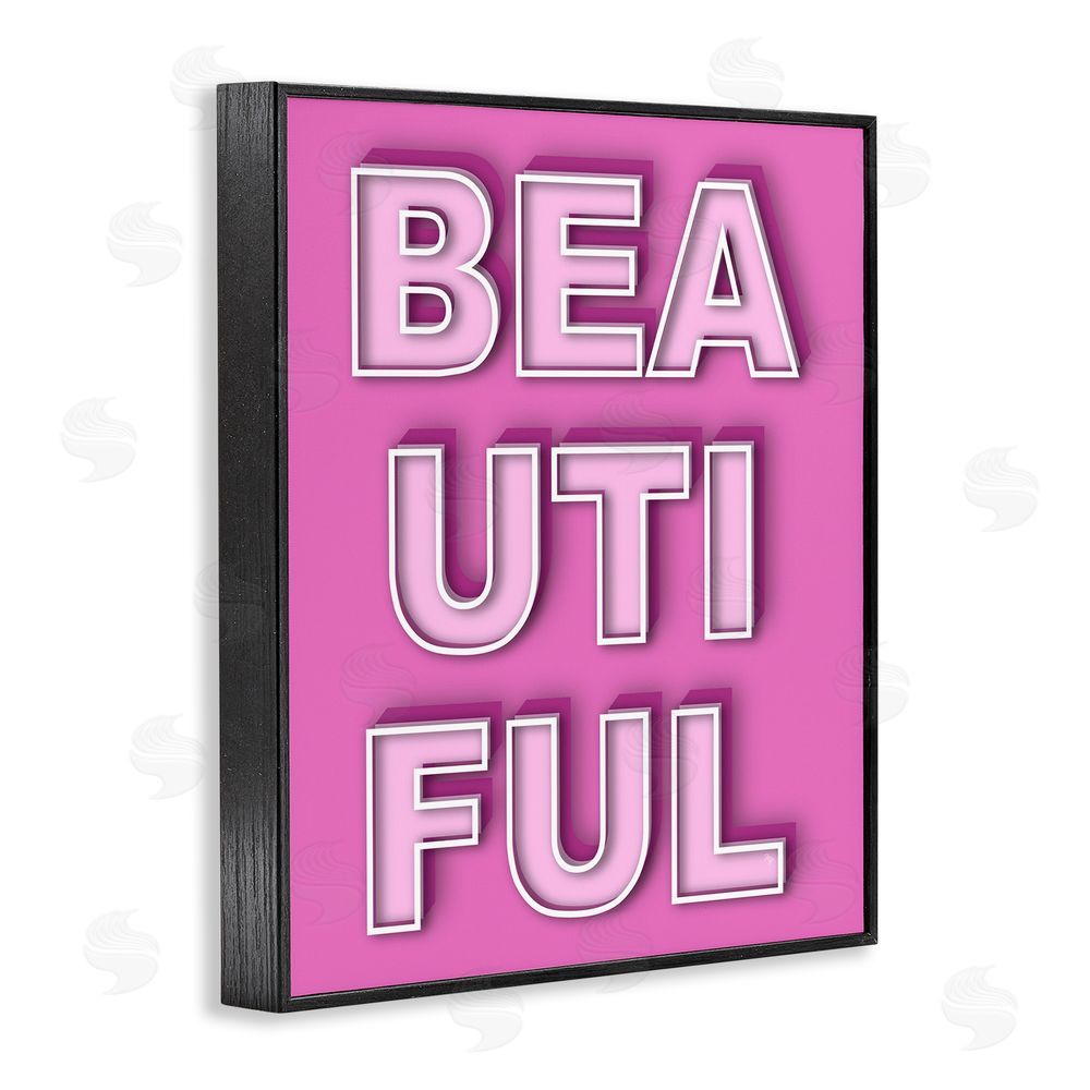 Martina Pavlova Bold Motivational Beautiful Text Black Framed Giclee Wall Art Print