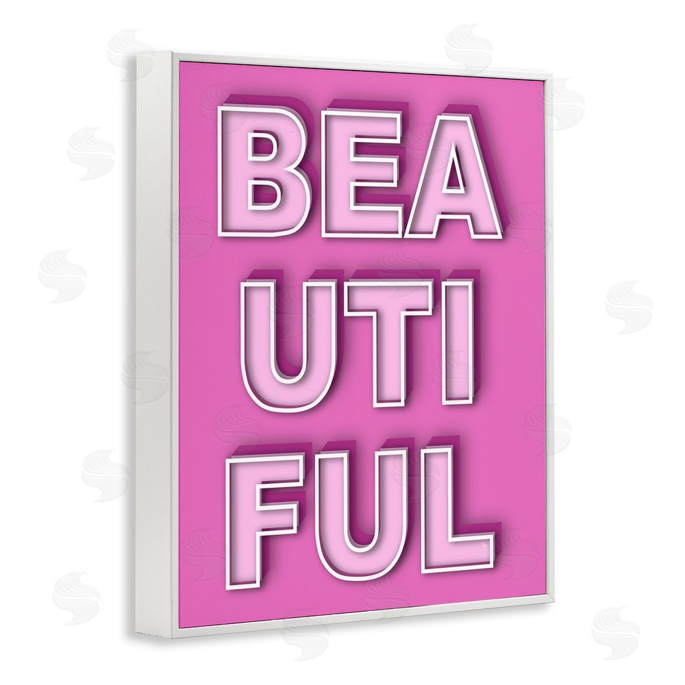 Martina Pavlova Bold Motivational Beautiful Text White Framed Giclee Wall Art Print