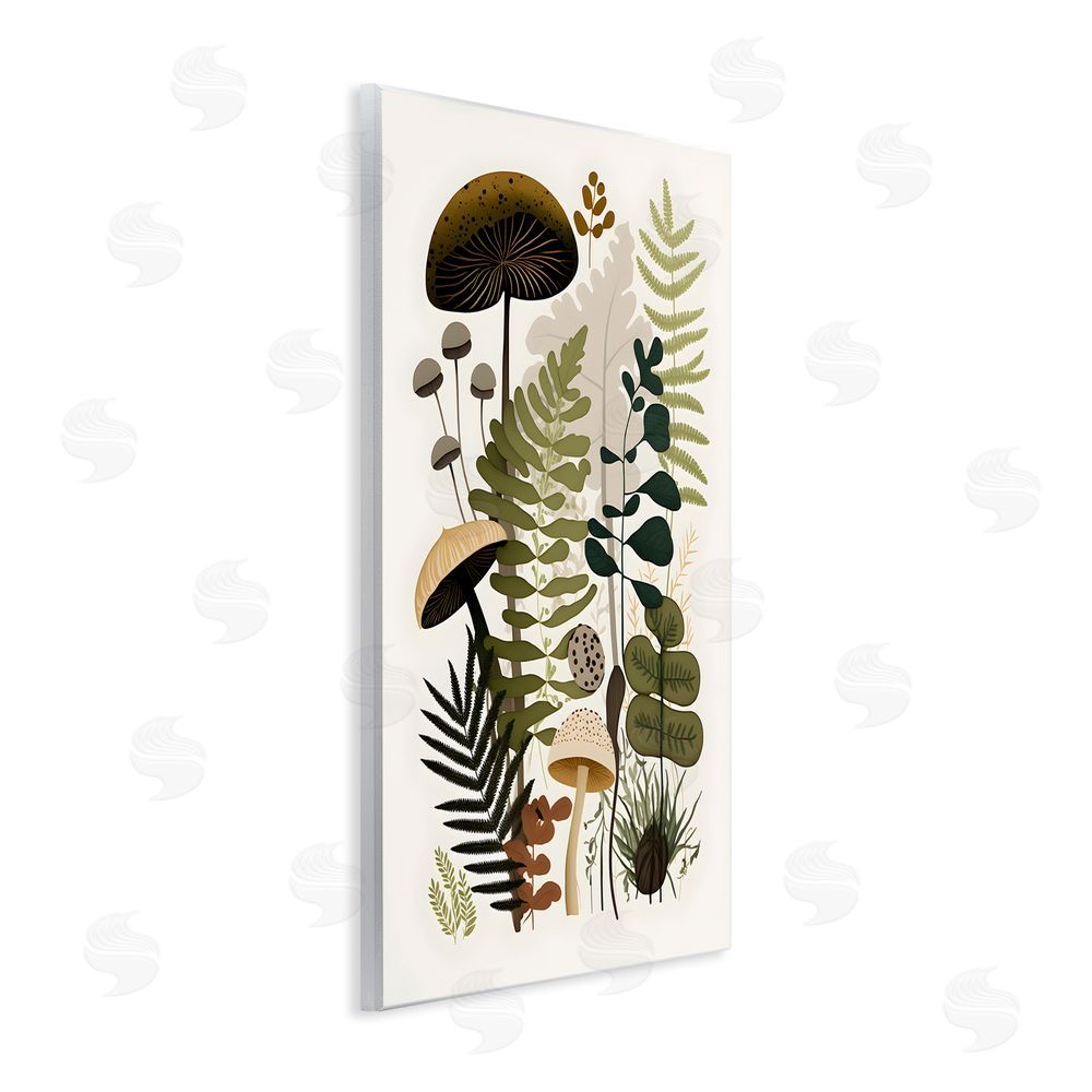 Petal Prints Design Mixed Earthy Botanicals Wall Plaque Art Print