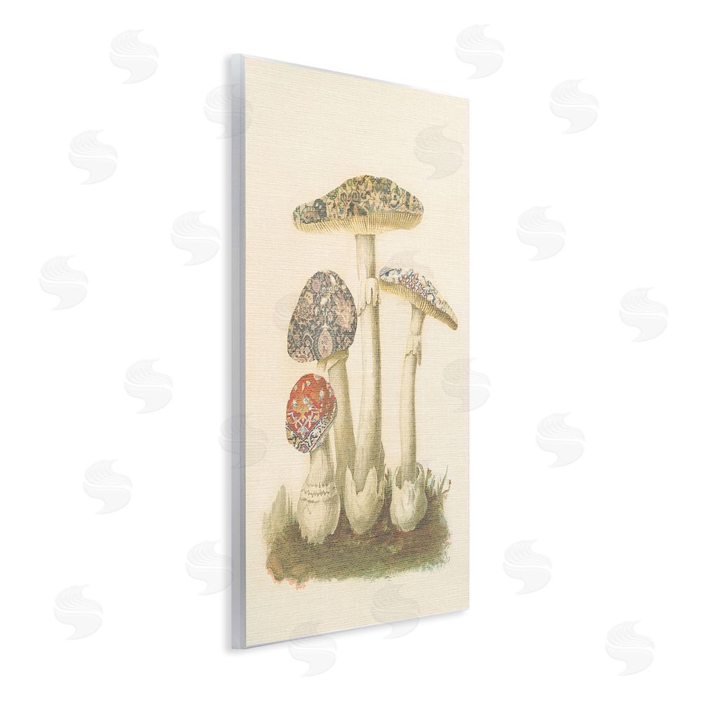 Stupell Studio Vintage Patterned Mushrooms Wall Plaque Art Print