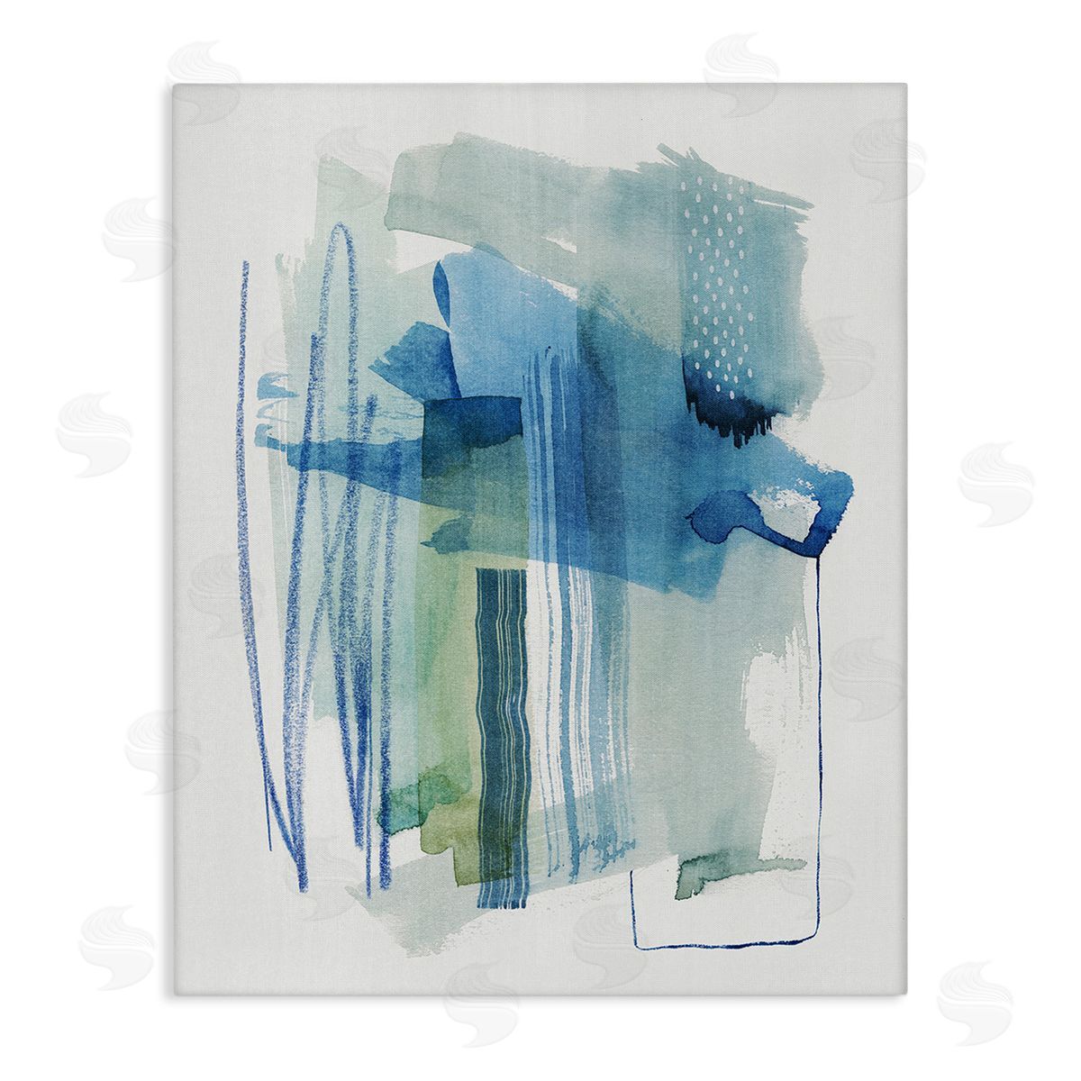Grace Popp Chaotic Nautical Abstraction Stretched Canvas Wall Art Print