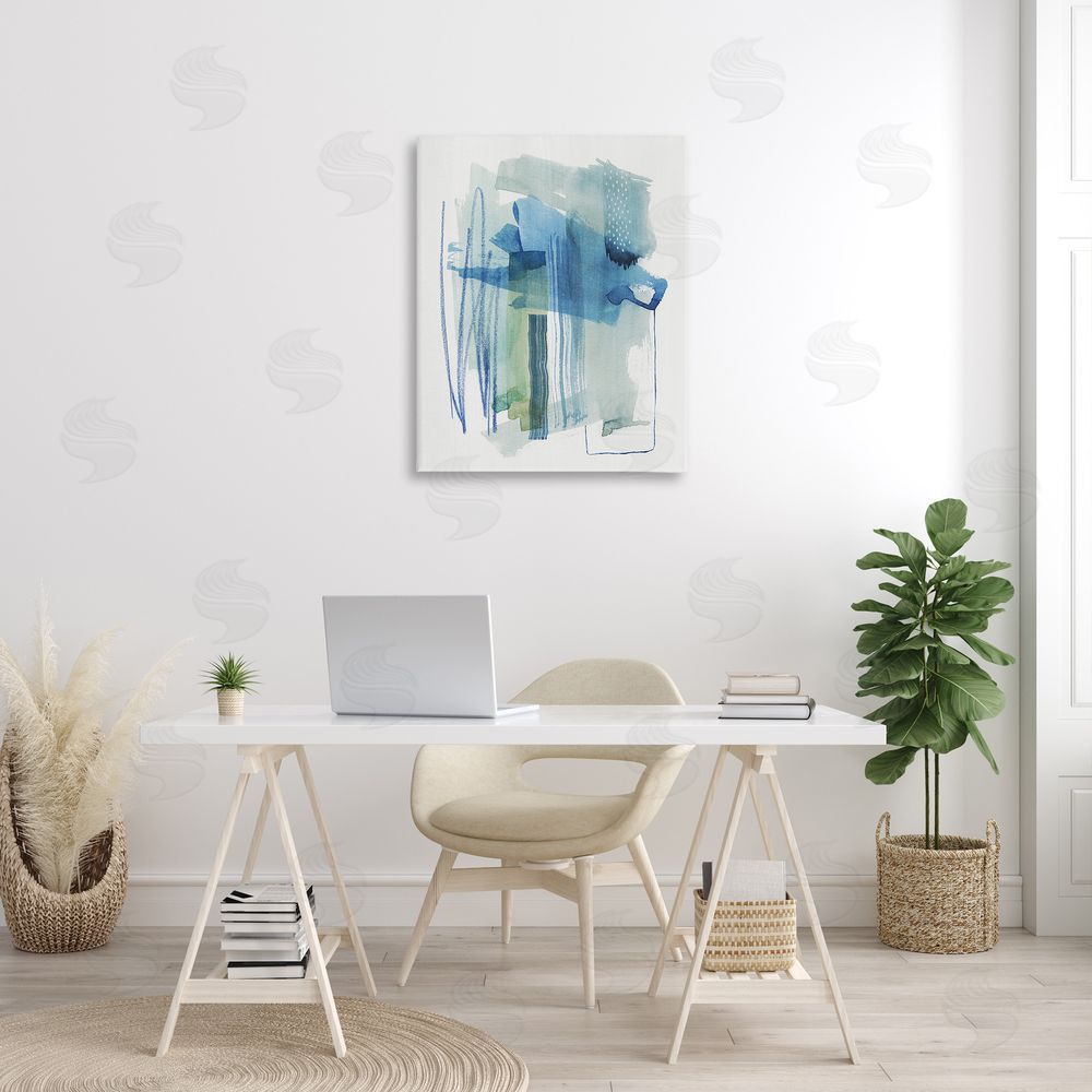Grace Popp Chaotic Nautical Abstraction Canvas Wall Art Print in Room