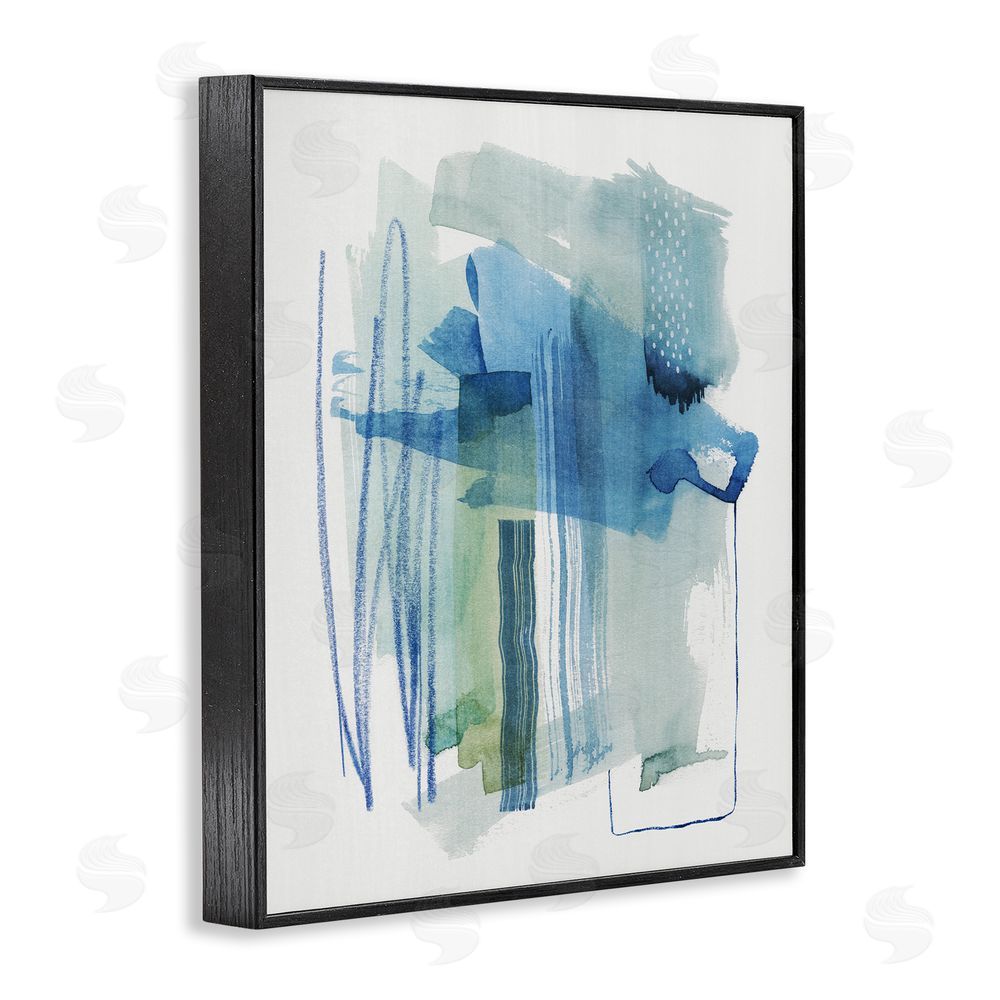 Grace Popp Chaotic Nautical Abstraction Black Framed Giclee Wall Art Print