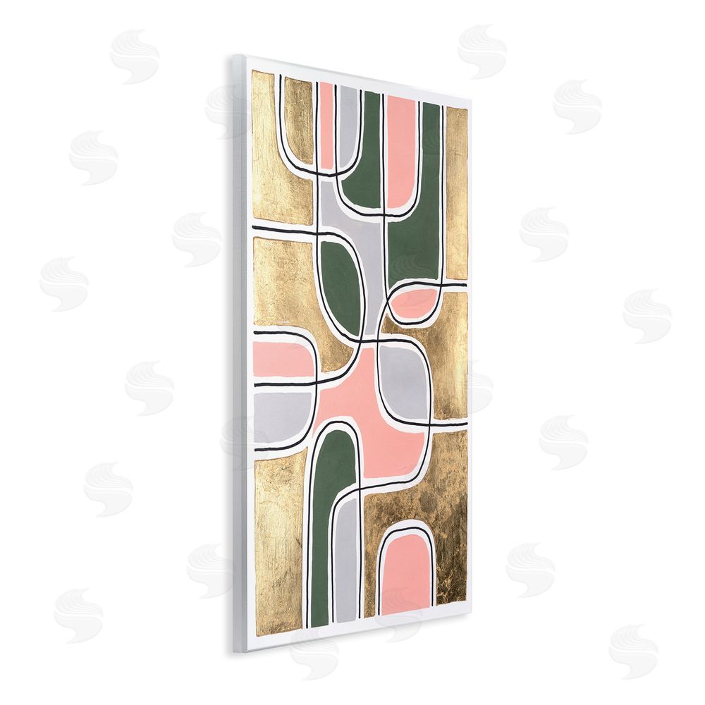 Michael Willett Retro Glam Geometric Wall Plaque Art Print