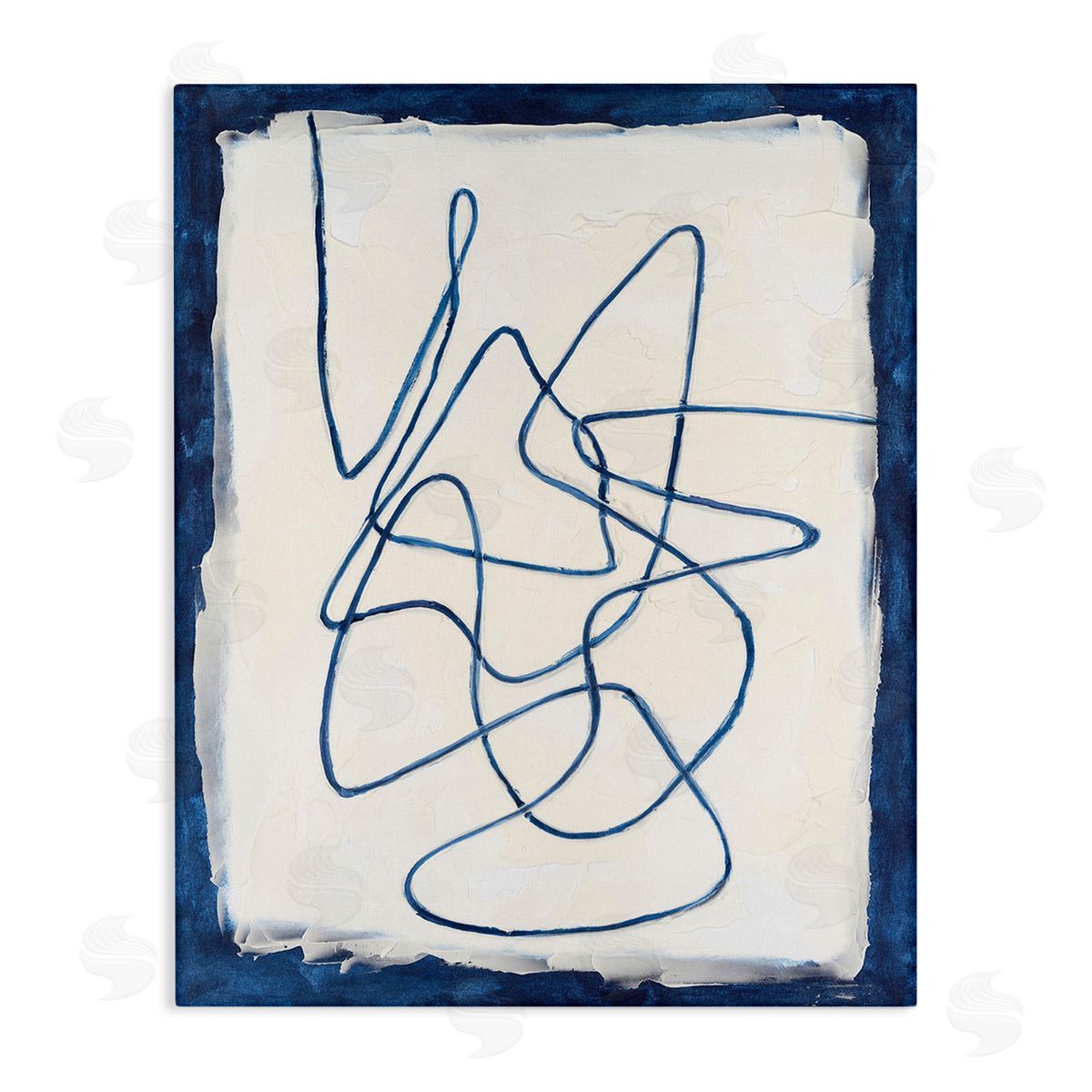 Michael Willett Continuous Line Doodle Stretched Canvas Wall Art Print