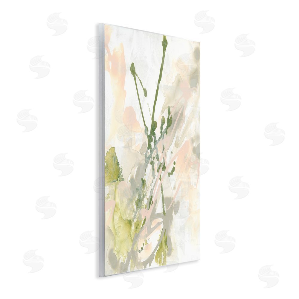 June Erica Vess Green Abstract Splatter Wall Plaque Art Print