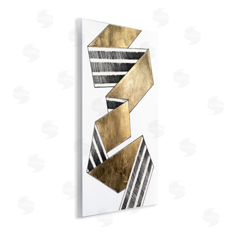 Vanna Lam Alternating Striped Ribbon Wall Plaque Art Print