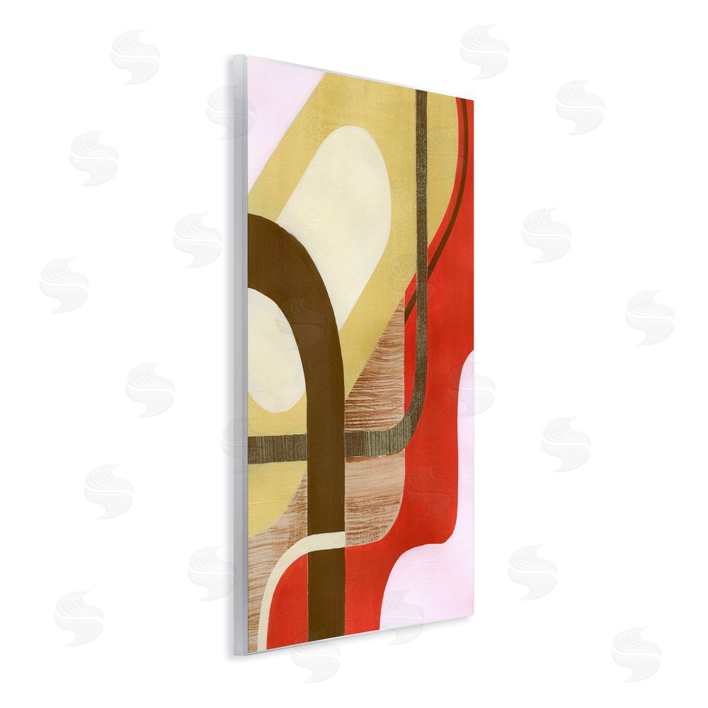 Grace Popp Wavy Retro Shapes Wall Plaque Art Print