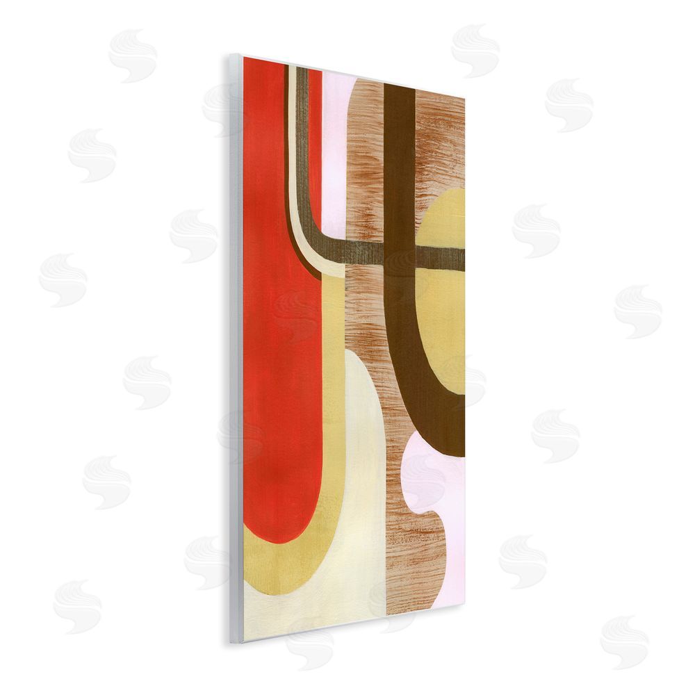 Grace Popp Rustic Curved Shapes Wall Plaque Art Print