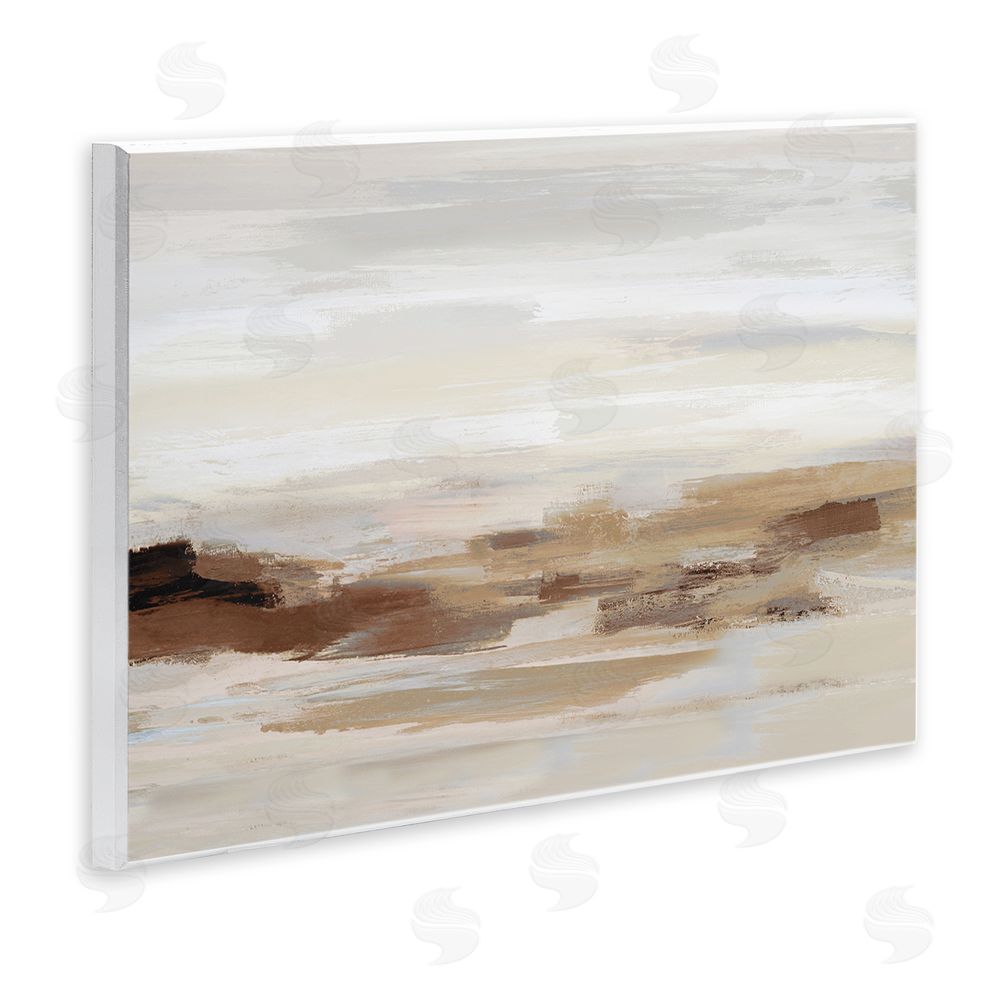 Amber Sterling Subtle Desert Dunes Wall Plaque Art Print