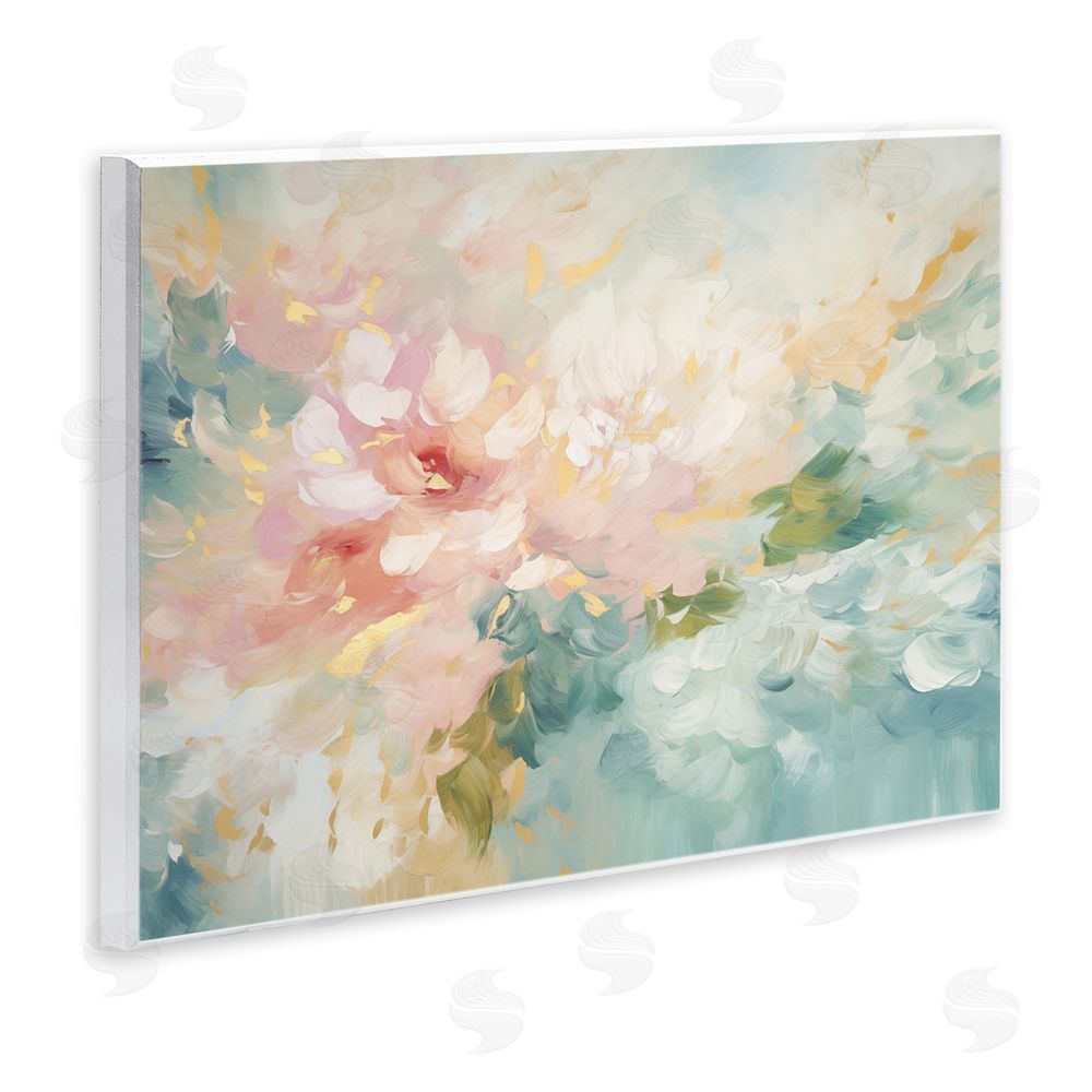 Gina Kelly Soft Flower Abstraction Wall Plaque Art Print