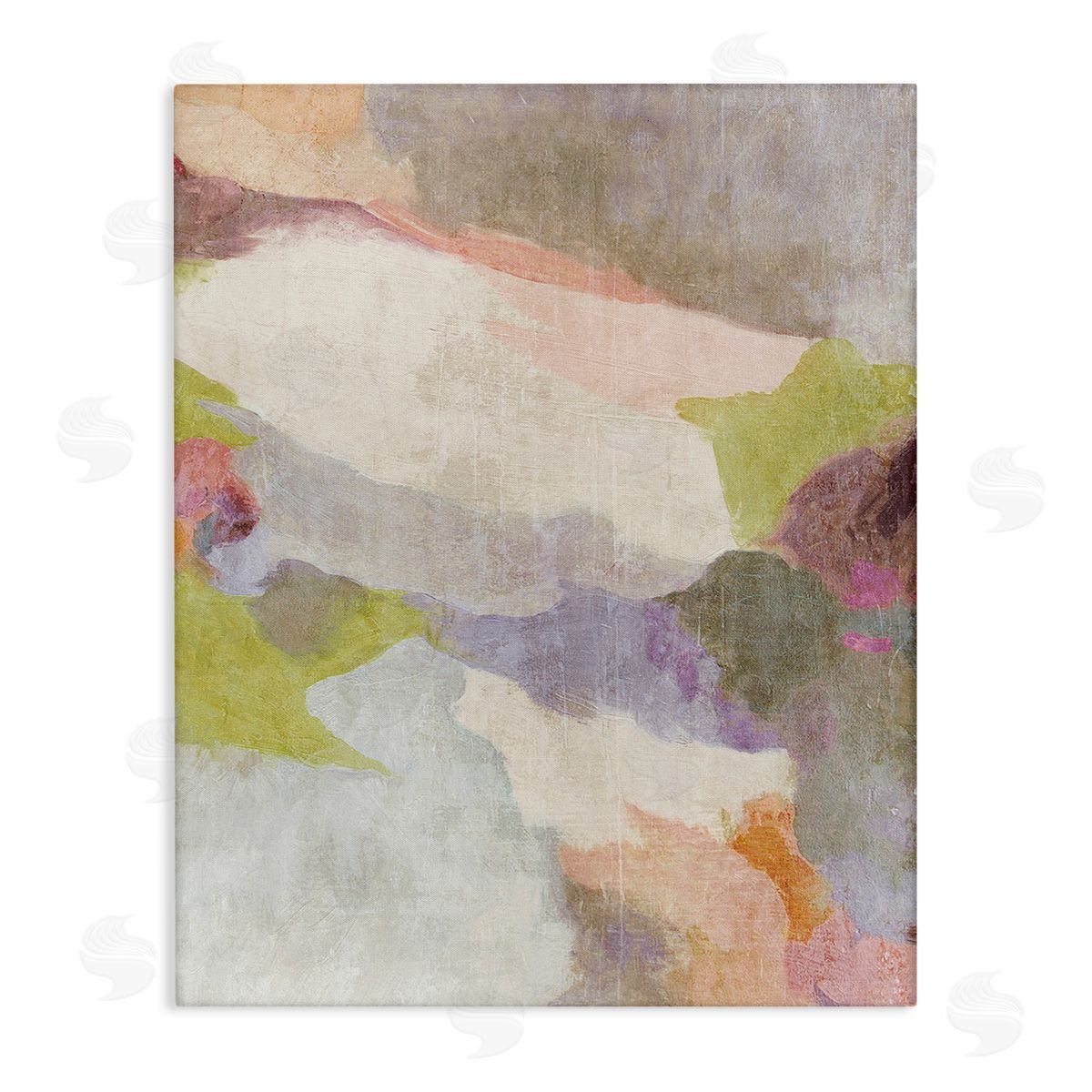 Suzanne Nicoll Subtle Fluid Abstraction Stretched Canvas Wall Art Print
