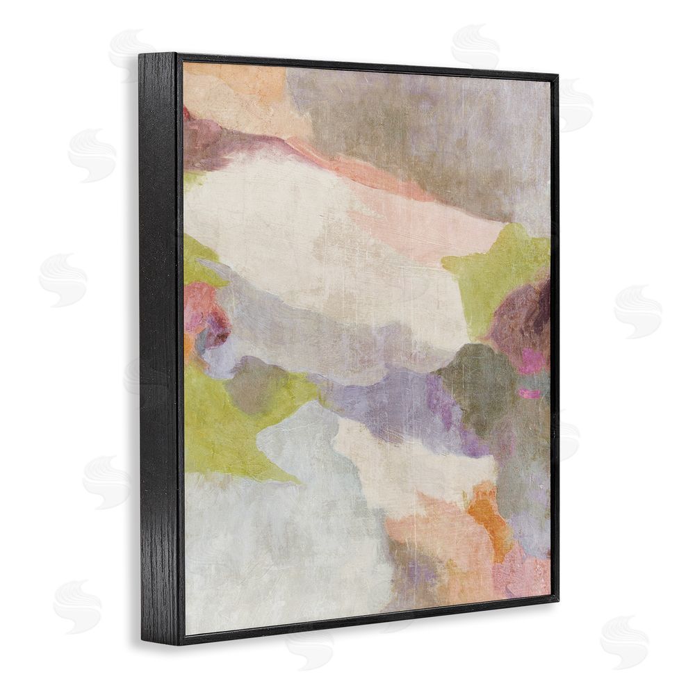 Suzanne Nicoll Subtle Fluid Abstraction Black Framed Giclee Wall Art Print