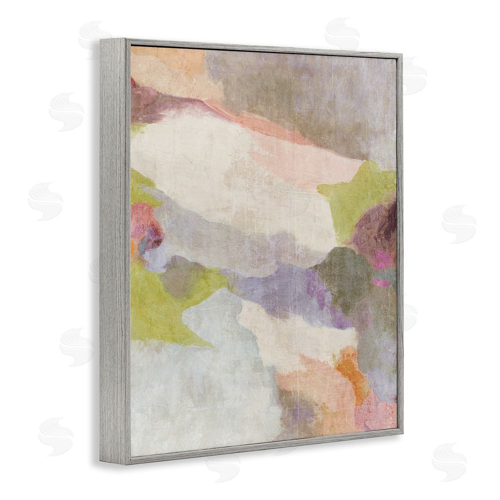 Suzanne Nicoll Subtle Fluid Abstraction Gray Framed Giclee Wall Art Print