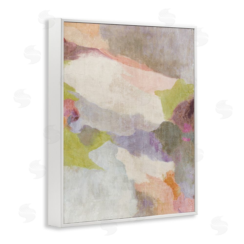 Suzanne Nicoll Subtle Fluid Abstraction White Framed Giclee Wall Art Print