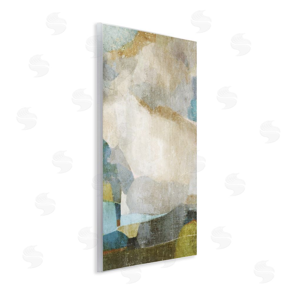 Suzanne Nicoll Blue & Neutral Abstraction Wall Plaque Art Print
